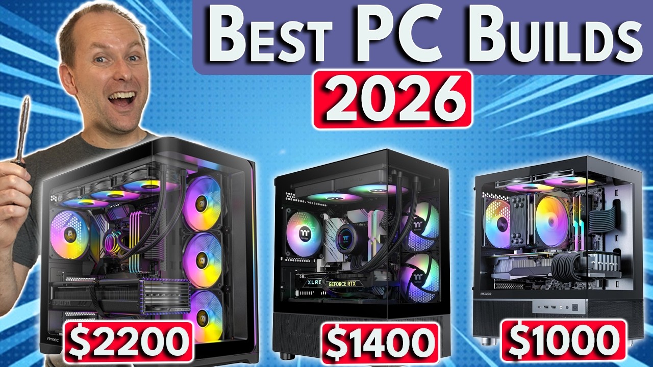 Best Gaming PC Build 2026  $1000 / $1400 / $2500 | Best PC Build 2026