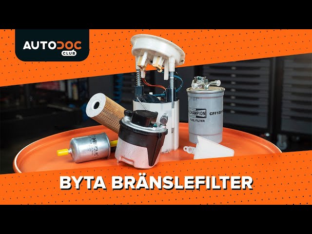 Se en videoguide om Bensinfilter byta i SAAB 9-5