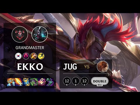 Ekko Jungle vs Taliyah - KR Grandmaster Patch 11.2
