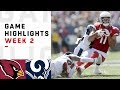 Cardinals vs. Rams Week 2 Highlights | NFL 2018
