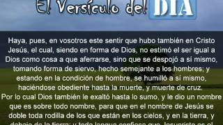 Miniatura del video: El versiculo del dia .com - Filipenses 2 v5-11