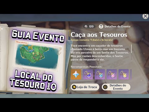 Guia Caça aos Tesouro : Local do Tesouro 10 - Genshin Impact