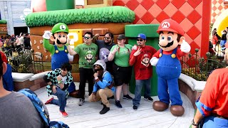 Mario, Luigi, and Peach Greet Fans at Super Nintendo World in Universal Studios Hollywood