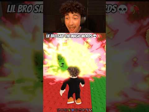 LIL BRO SAID THE MAGIC WORDS💀🥀#roblox #stealabrainrot