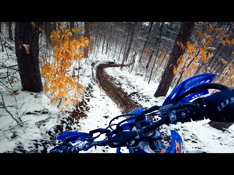 Riding my DREAM trail! - dirt bike fast woods riding