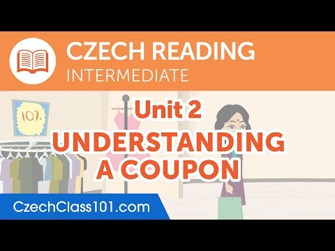 Czech Intermediate Czech Reading Practice - Understanding a Coupon