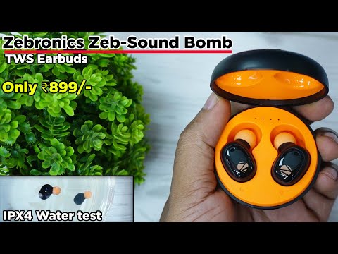 Thumbnail for Zebronics Zeb Sound Bomb 1 Unboxing | Review | Water test | Mic Performance & Call Clarity Test