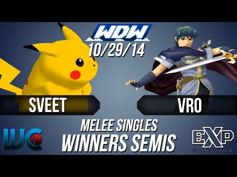 WDW 10/29/14 - Vro (Marth) vs. Sveet (Pikachu/Fox) Melee Winner's Semis
