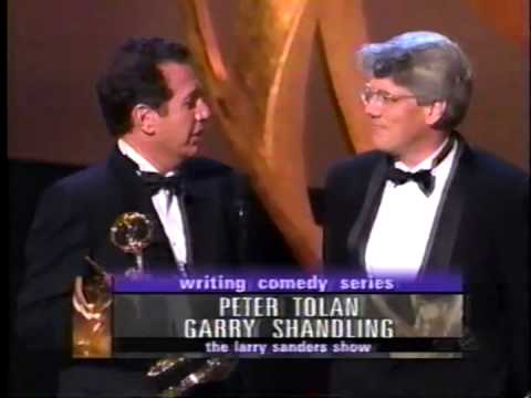 Garry Shandling wins 1998 Emmy Award for Outstanding Writing for a Comedy Series