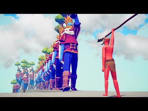 SPEARMAN GOD 👹 Vs 👑 EVERY GIANT x50 / Totally Accurate Battle Simulator ( TABS )