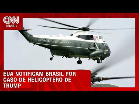 EUA notificam Brasil por incidente envolvendo avião e helicóptero de Trump | LIVE CNN