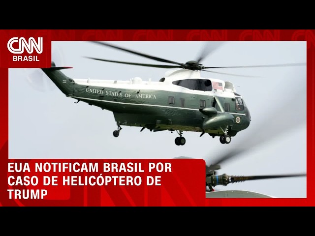 EUA notificam Brasil por incidente envolvendo avião e helicóptero de Trump | LIVE CNN