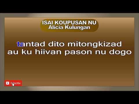 ISAI KOUPUSAN NU Alicia Kulungan #aliciakulungan #agneskulungan  #isaikoupusannu