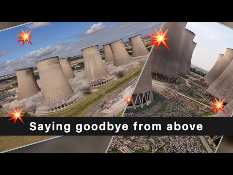 Cottam Power Station Demolition 💥 Brought Down in seconds!