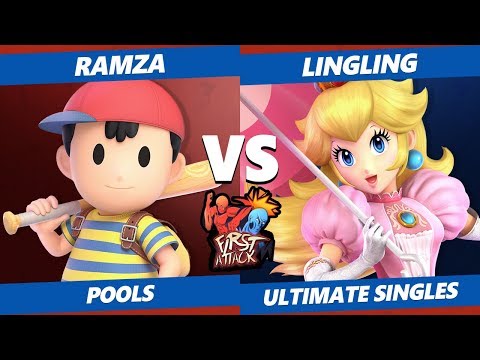 First Attack 2019 SSBU - Ramza (Ness) Vs. 16B | LingLing (Peach) Smash Ultimate Tournament Pools
