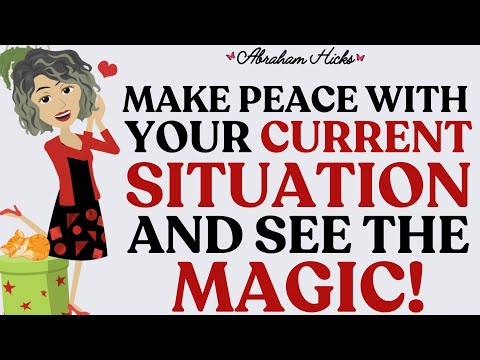 Make Peace With Where You Are And See How Magic Is Unfolding! ✨️💜 | Abraham Hicks 2024