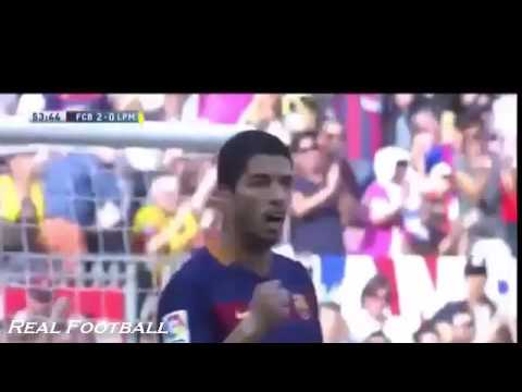 Barcelona vs Las Palmas 2 1 Seconde Gol of Luis Suarez La Liga 26- 09 -2015