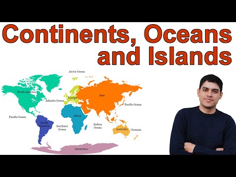 World Map | Continents, Oceans and Islands | महाद्वीप, महासागर और द्वीप