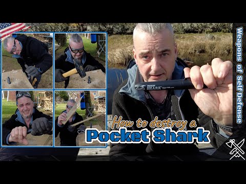 How to destroy Cold Steel's Pocket Shark | How much damage can a plastic Kubotan take? (Test)