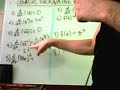 Basic Derivative Examples