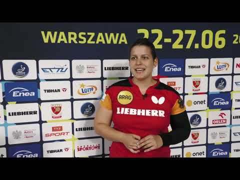 European Champion Petrissa Solja in Single's Women