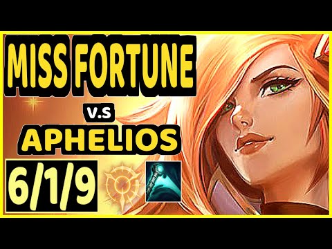 GHOST (MISS FORTUNE) vs APHELIOS - 6/1/9 KDA BOTTOM ADC CHALLENGER GAMEPLAY - KR