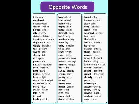 Opposite Words in English || #trending #shorts #education #new #opposite #language #newshorts #gk