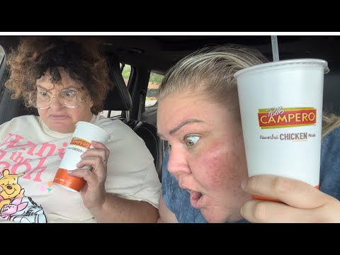 Crystal and Tammy try Pollo Campero