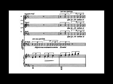 Te Deum (Tosca - G. Puccini) Score Animation