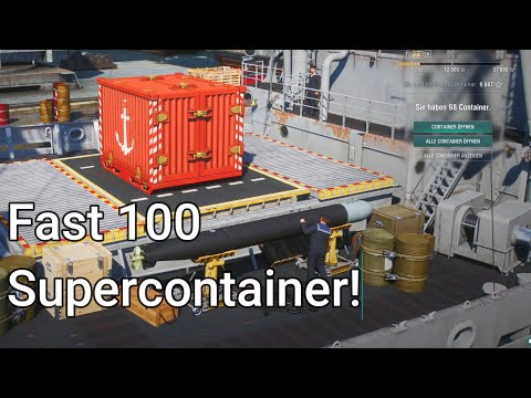The grand opening! Almost 100 supercontainers! | World of Warships