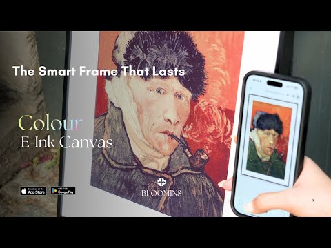 BLOOMIN8 E-Ink Canvas-World's First Smart COLOUR E-Ink Frame