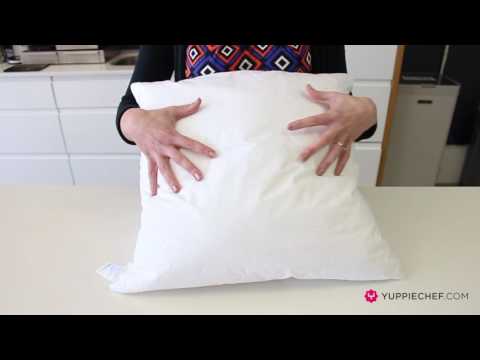 White plain microfiber cushion