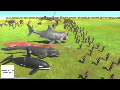 200 Weakest Units vs ALL Units Army Animal Revolt Battle Simulator