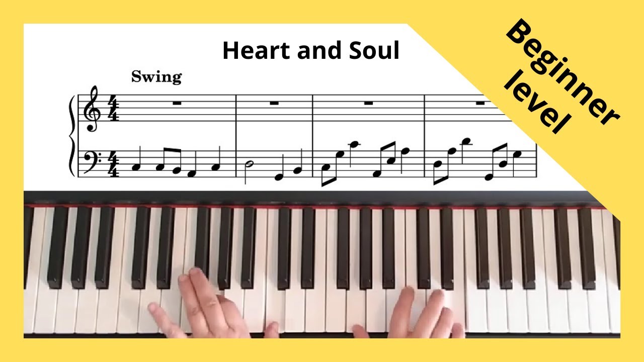 Heart and Soul - Piano Solo for beginners, Hoagy Carmichael
