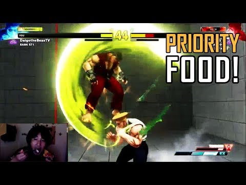 Daigo takes on Legend Ryu while eating Dinner | Daigo vs. Sasori