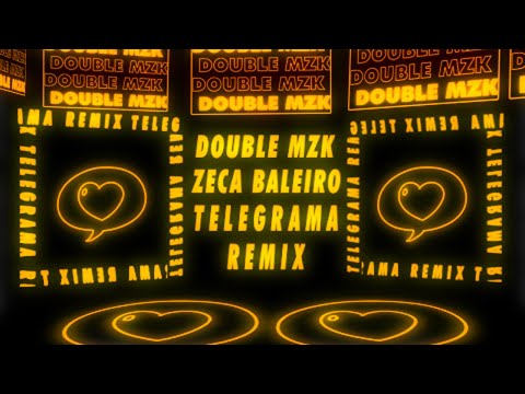 Zeca Baleiro - Telegrama (Double MZK Remix) [Lyric Video]
