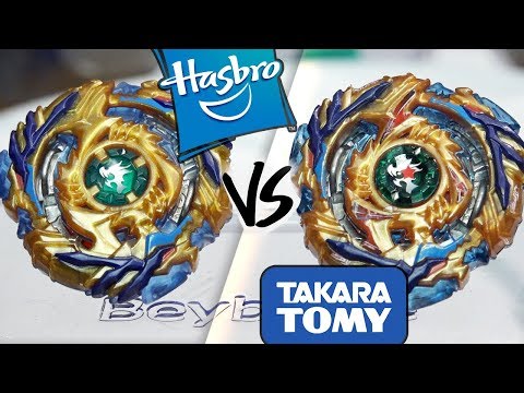 HASBRO VS TAKARA TOMY: Fafnir F3 .8.Nt VS Drain Fafnir .8.Nt - Beyblade Burst