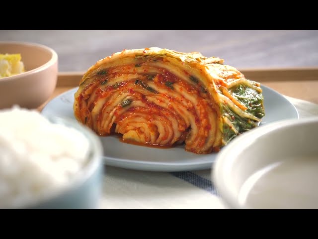 كيمتشي ملفوف كوري حار مخلل kimchi sliced napa cabbage بوليفار ارينا