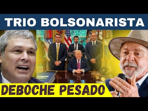 😁TENTARAM POSAR COM TRUMP: LINDBERG NÃO ALIVIA E DETONA TRIO BOLSONARISTA EM CIMA DE FOTO COM TRUMP!
