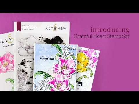 Floral Layering Stamp Set with THREE Stamp Layers