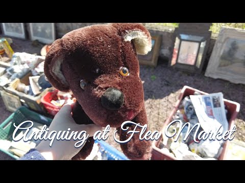 Compras no mercado de pulgas francês com Haul # 52 | Tesouro? Um cachorro de brinquedo por Au Nain Bleu Paris
