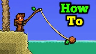 How To Uew Fishing Pole in Terraria 1.4.4
