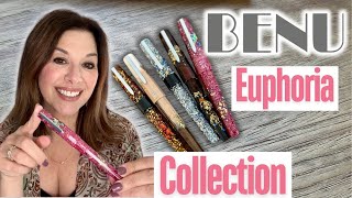 My Benu Euphoria Fountain Pen Collection Featuring the NEW Pink Champagne!