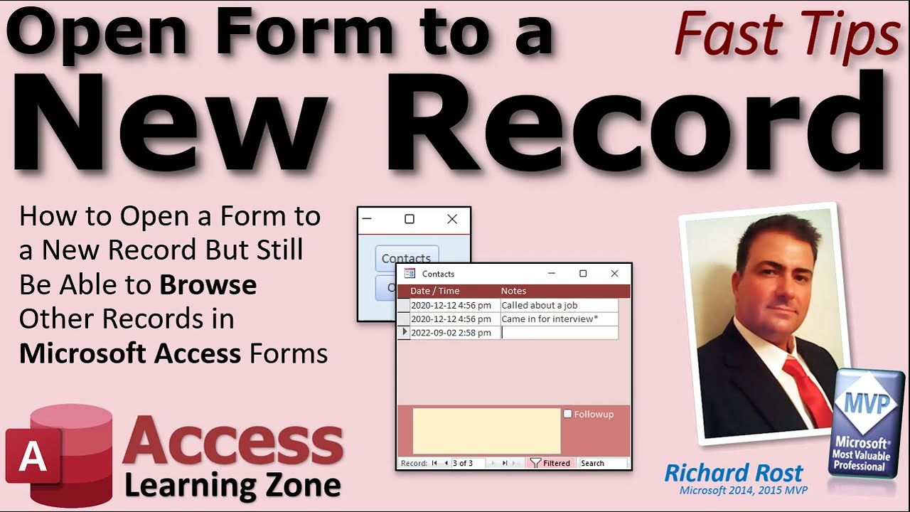 How to Open a Form and Go To a New Record and a Specific Field in Microsoft Access