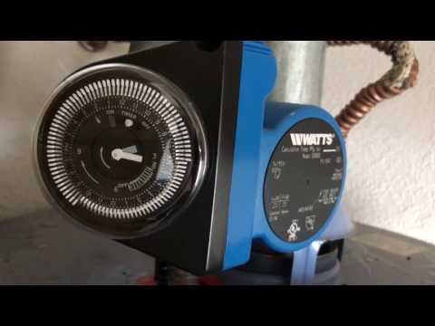 Setting the Timer - Premier Watts 500800 Hot Water Recirculation Pump