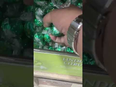 Lots of Lindt lindor balls citrus and caramel variants #viral #trending #youtubeshorts #shorts #asmr