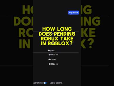 how long does pending robux take in roblox
