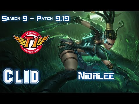 SKT T1 Clid NIDALEE vs LEE SIN Jungle - Patch 9.19 KR Ranked