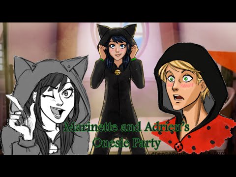[Miraculous Ladybug Comic Dub] Marinette and Adrien's Onesie Party