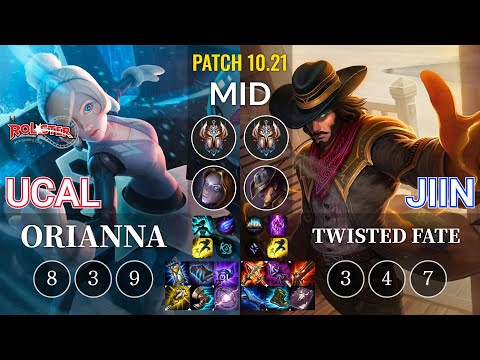 KT Ucal Orianna vs Jiin Twisted Fate Mid - KR Patch 10.21